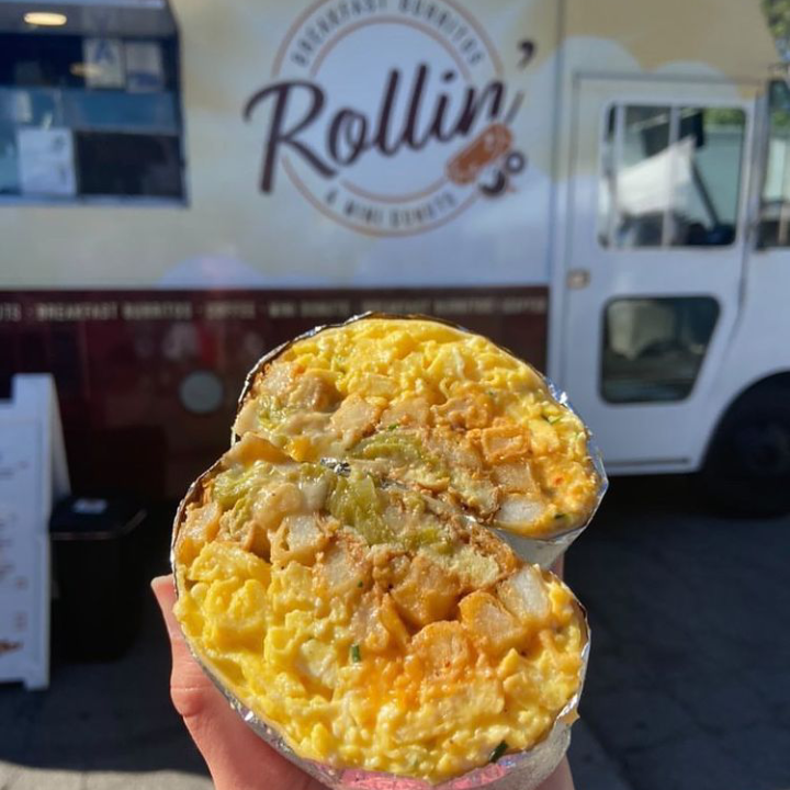 Rollin Breakfast Burritos & Mini Donuts